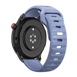 Silicone Watch Strap, 22/20mm Adjustable Bracelet, Universal Fit - 20mm (Ice Ocean Blue)