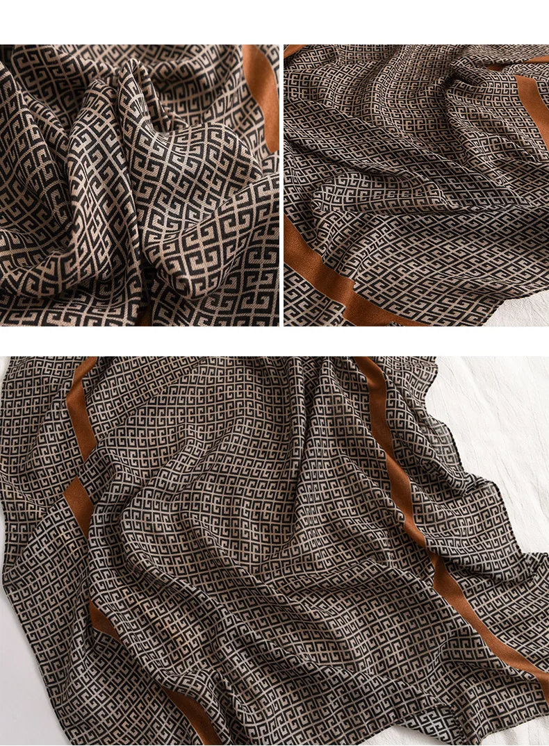 Fashion design 2024 women cotton long Scarf high quality Ladies Winter Warm Soft Shawls Wraps Unisex Scarves 5