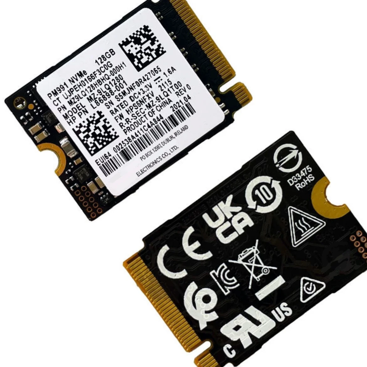 PM991 128G M.2 2230 solid-state drive NVME laptop SSD handheld expansion PCIE3.0x4 for：Samsung