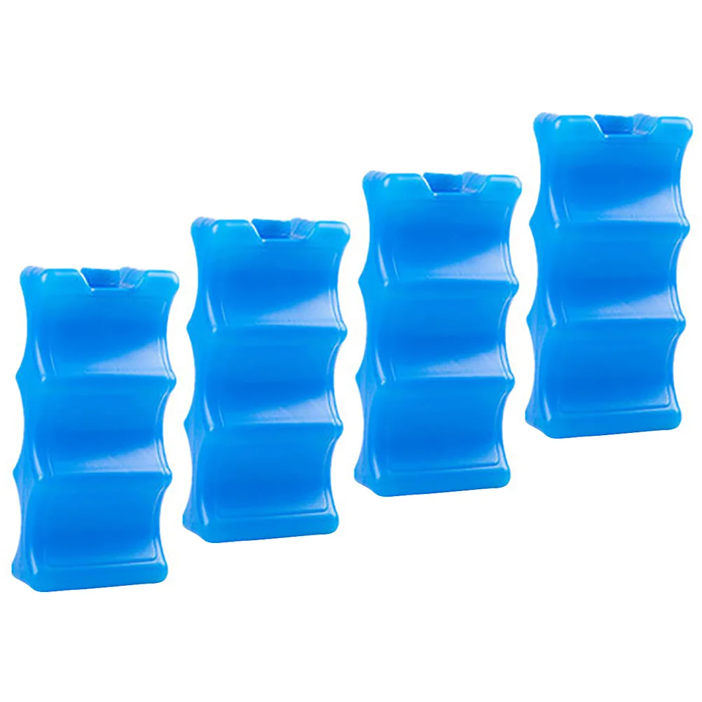 

4 Pcs Breast Milk Storage Ice Packs Keeper Breastmilk Freezer Beverage Container Cooler