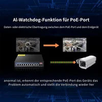 12-Port Gigabit POE RJ45 Ethernet Switch 52V SFP with for 802.3af/at Uplink Unmanaged Plug and Play,for IP Camera/NVR - Image 2