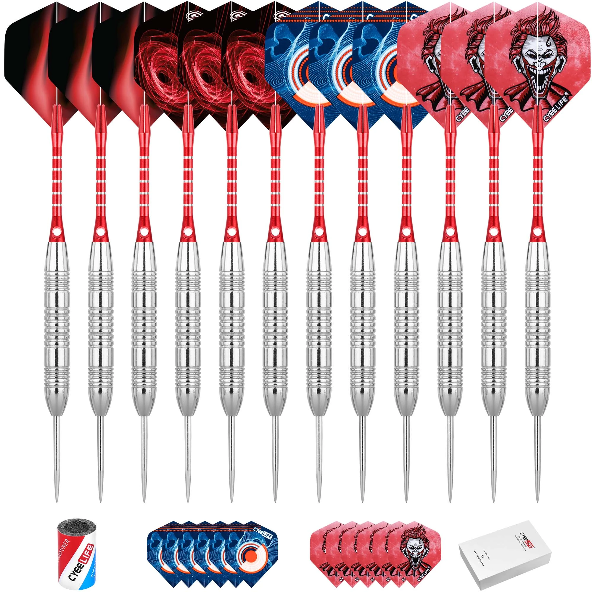 CyeeLife 6Pcs 21g hard dart steel needle training bar entertainment