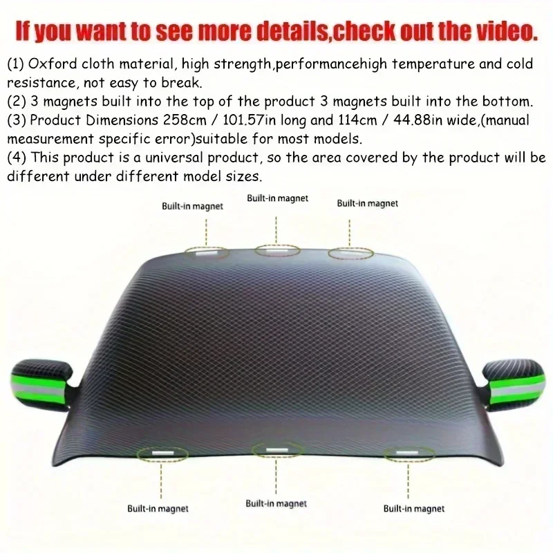 Waterproof Car Windshield Snow Cover Protector