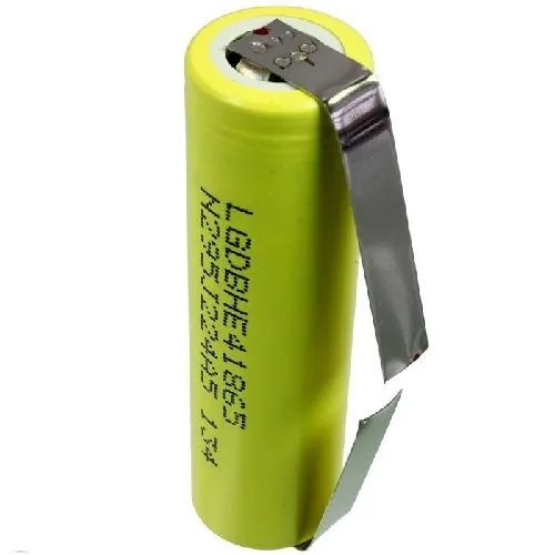 Аккумулятор высокомощный Li-Ion незащищенный 18650 LG ICR18650HE4 2500мАч 3 7В 20A с выводами |