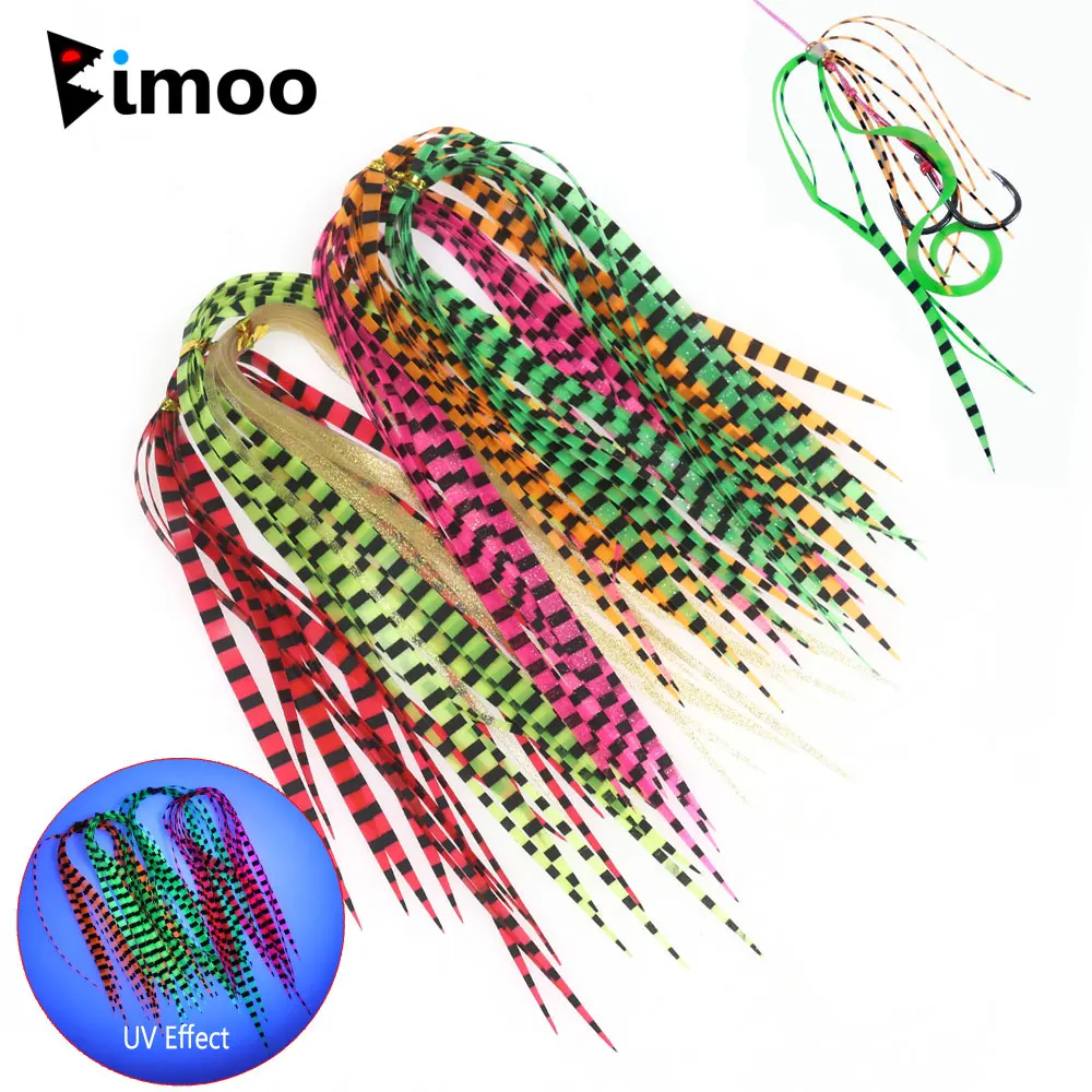 

Bimoo 60pcs ~600pcs Silicone Rubber Skirt Trailer Spinnerbait Buzzbait Jig Tying Material Snapper Jigging Fishing Lure Accessory