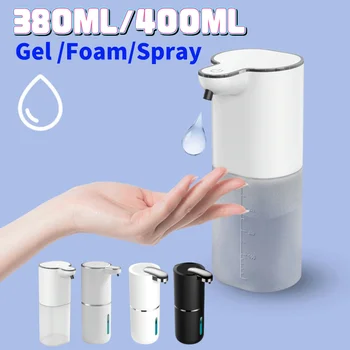Distributori automatici di sapone da 400ml ricarica USB Smart washer Hand Machine sensore a infrarossi 4 livelli regolabili per la cucina del bagno 1