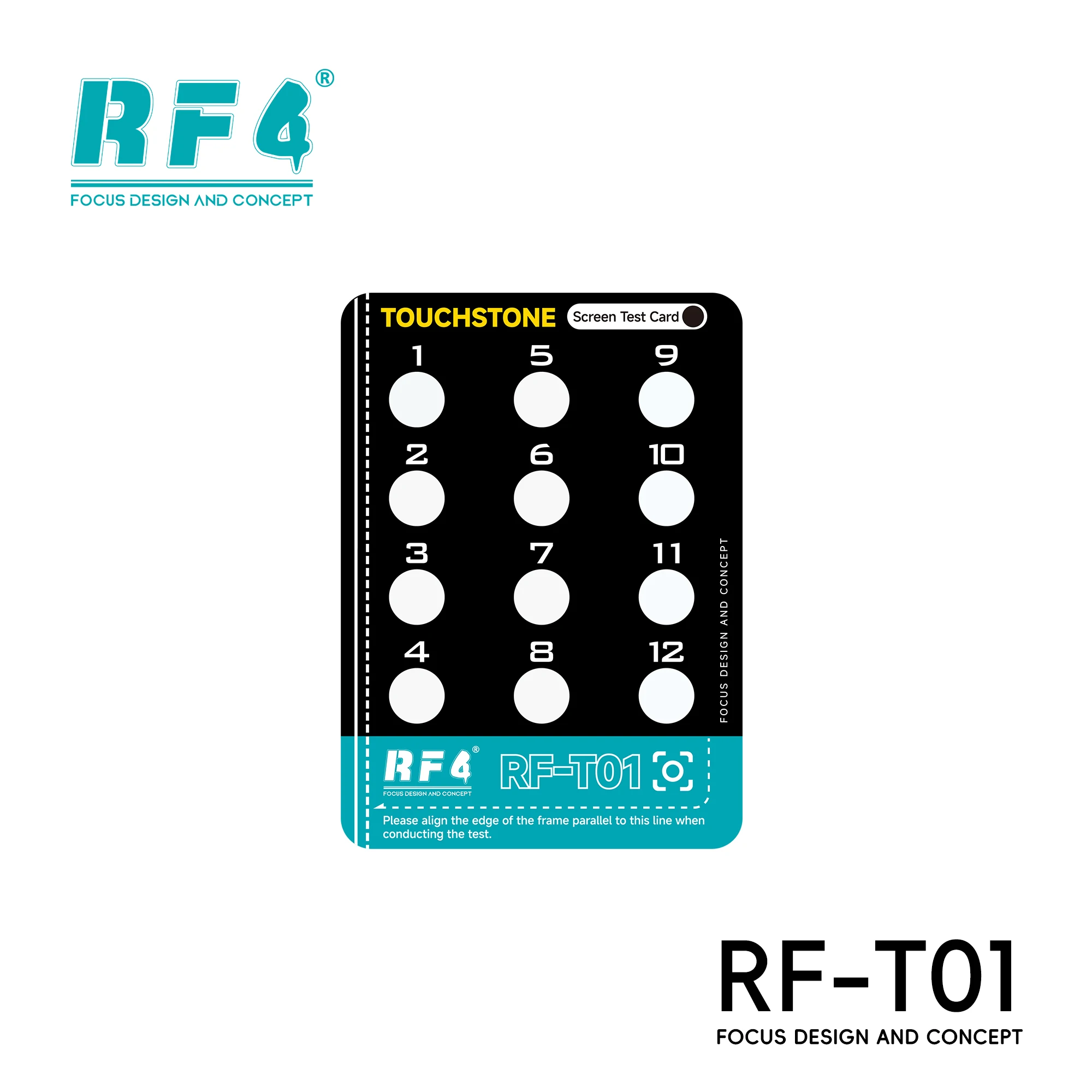 RF4 RF-T01 터치스톤 스크린 테스트 카드 아이폰 12-17 시리즈 스크린 점검 수리 도구 (분해 불필요)