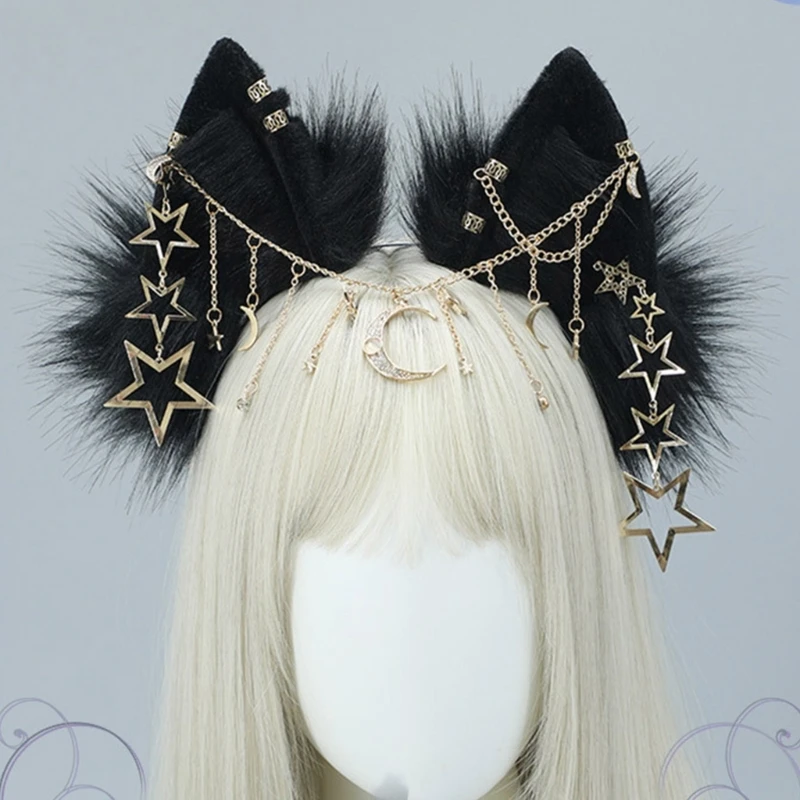 Katzenohren Stirnband Für Frauen & Mädchen – Weiches Stoff-Headband Mit Katzenohren, Für Cosplay & Alltag