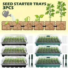 

40 Hole Seedling Box Starter Kit With Adjustable Ventilation Cover Seed Planting Box Horticultural Hydroponic System Tray