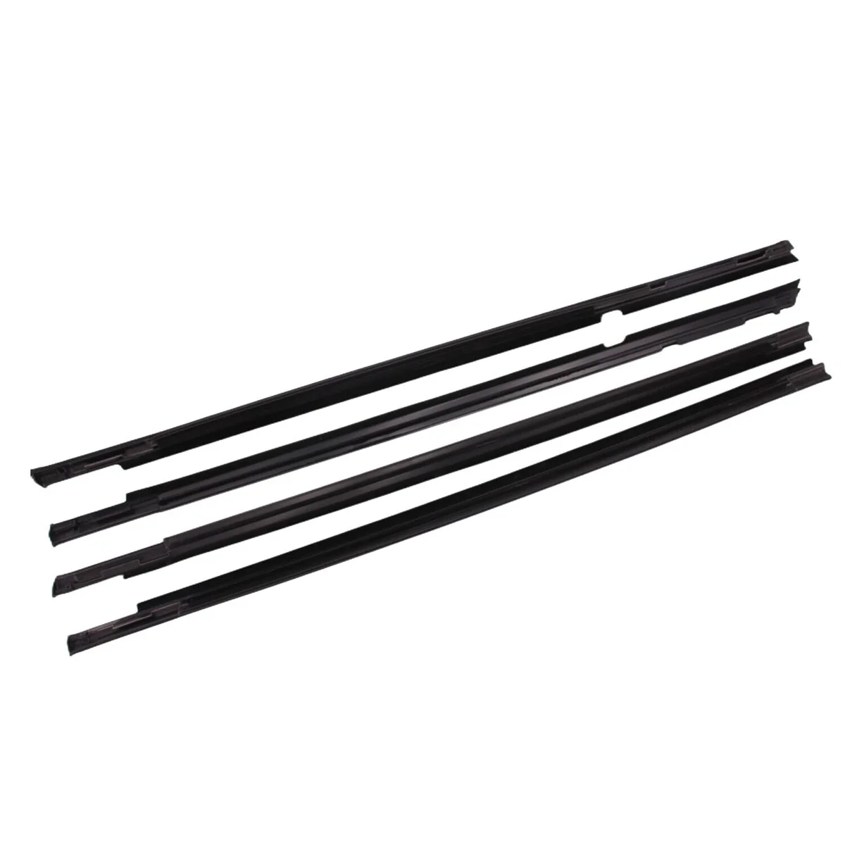 Window Weatherstrip Molding 4PCS Car Outer Windows Rubber Weatherstrip Waterproof Door Strip Sealing Moulding For Lancer CY CX for Fortis Evo CZ 2007-