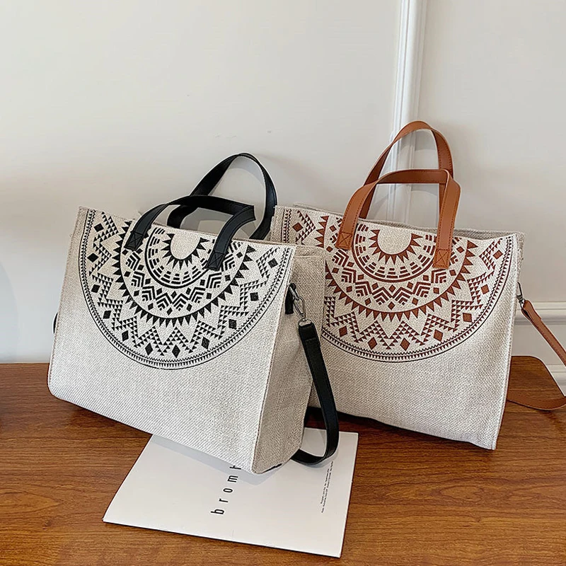 

Модная холщовая женская сумка на плечо, новая простая Экологически чистая сумка для покупок, трендовая универсальная сумка-мессенджер, сумки для женщин 2022