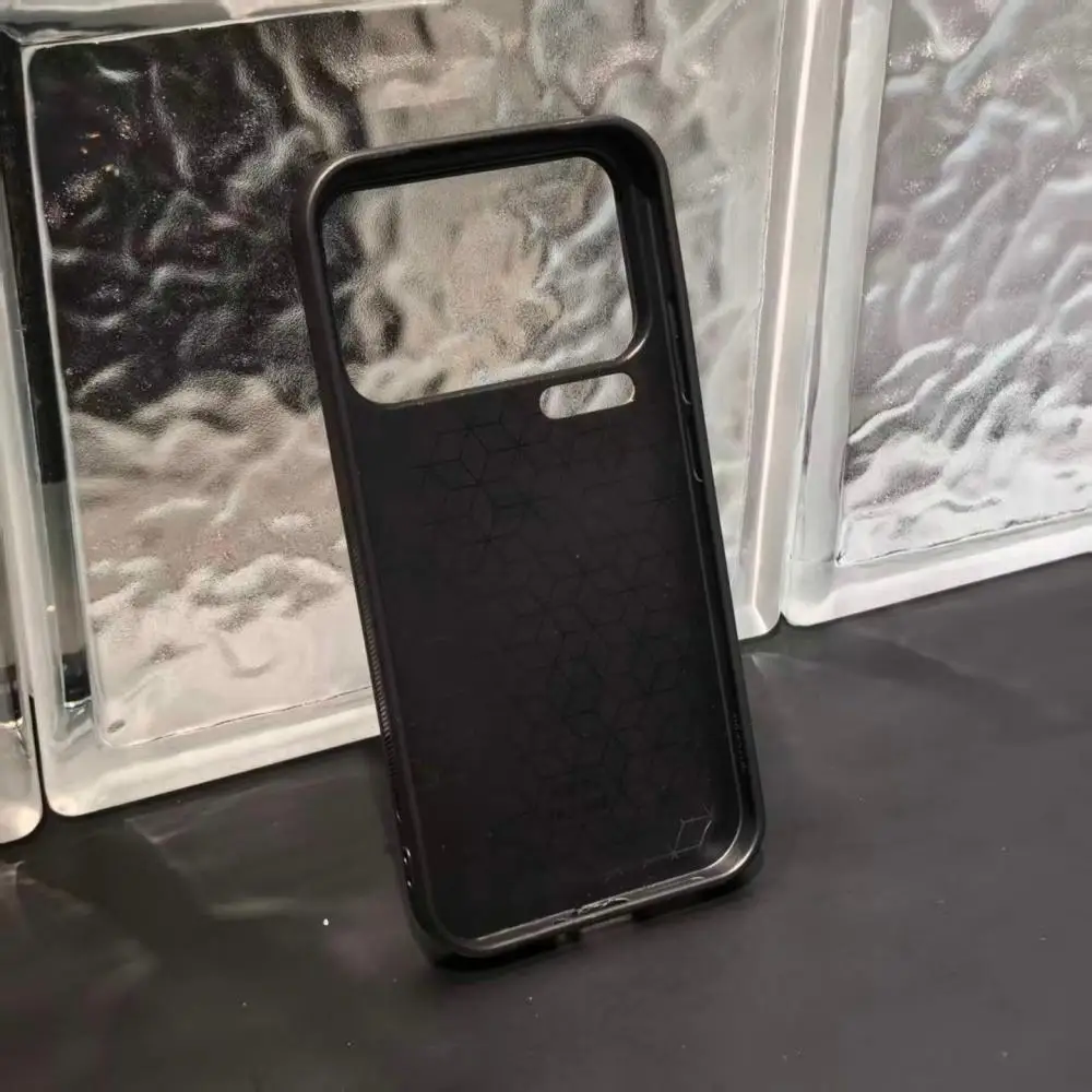 Solid Color Leather Texture Magnetic Charging Case
