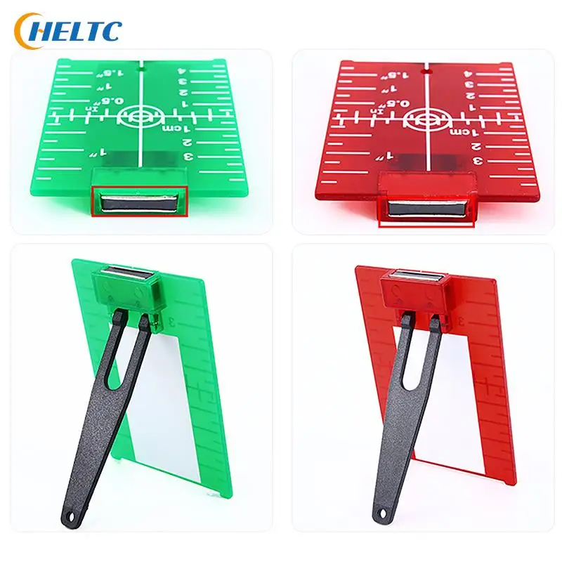

1pcs Plastic Lase Target Card Target Plate Inch For Green Red Lase Level For Line Lasers Reflective Magnetic Plate Laser Target