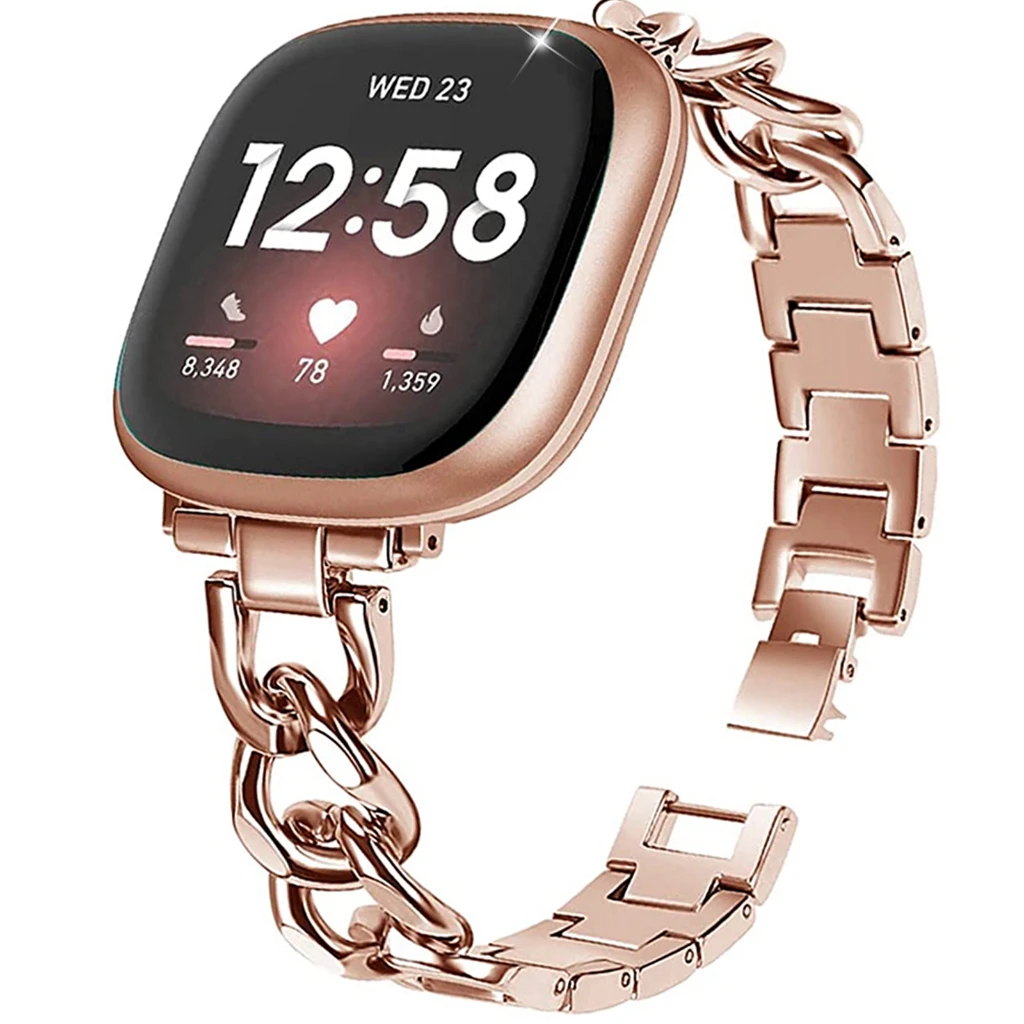 Elegant Chain Metal Watch Band