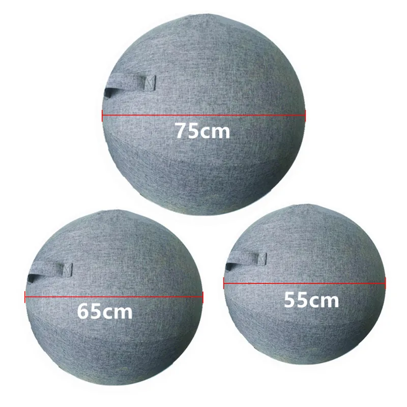 55-75 cm Yoga Ball Protective Cover Gym Workout Balance Ball Cover for Yoga Pilates Sitting Dustproof Protector Slipcover