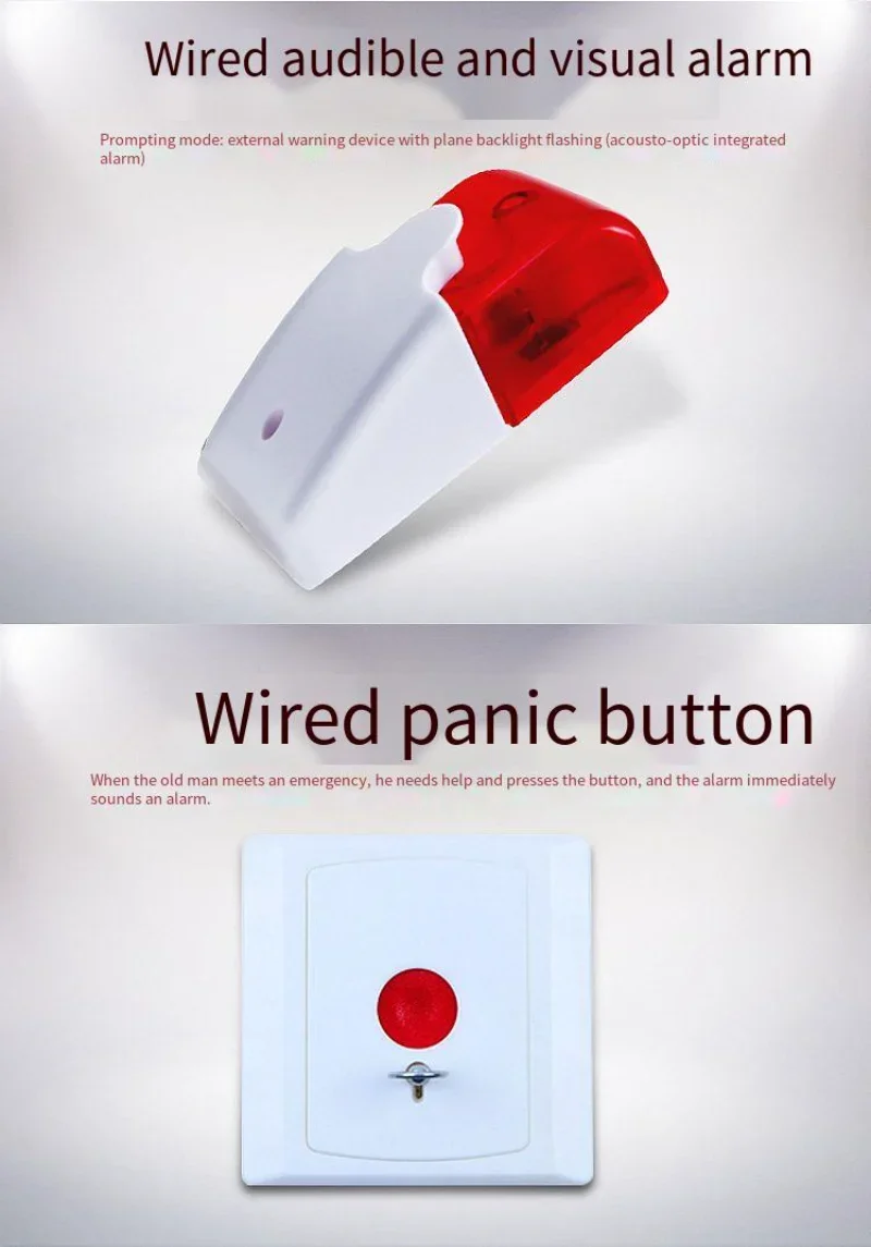 Sistema Cercapersone Wireless LIOTOIN - 5 Trasmettitori E 4 Ricevitori Per Anziani E Emergenze