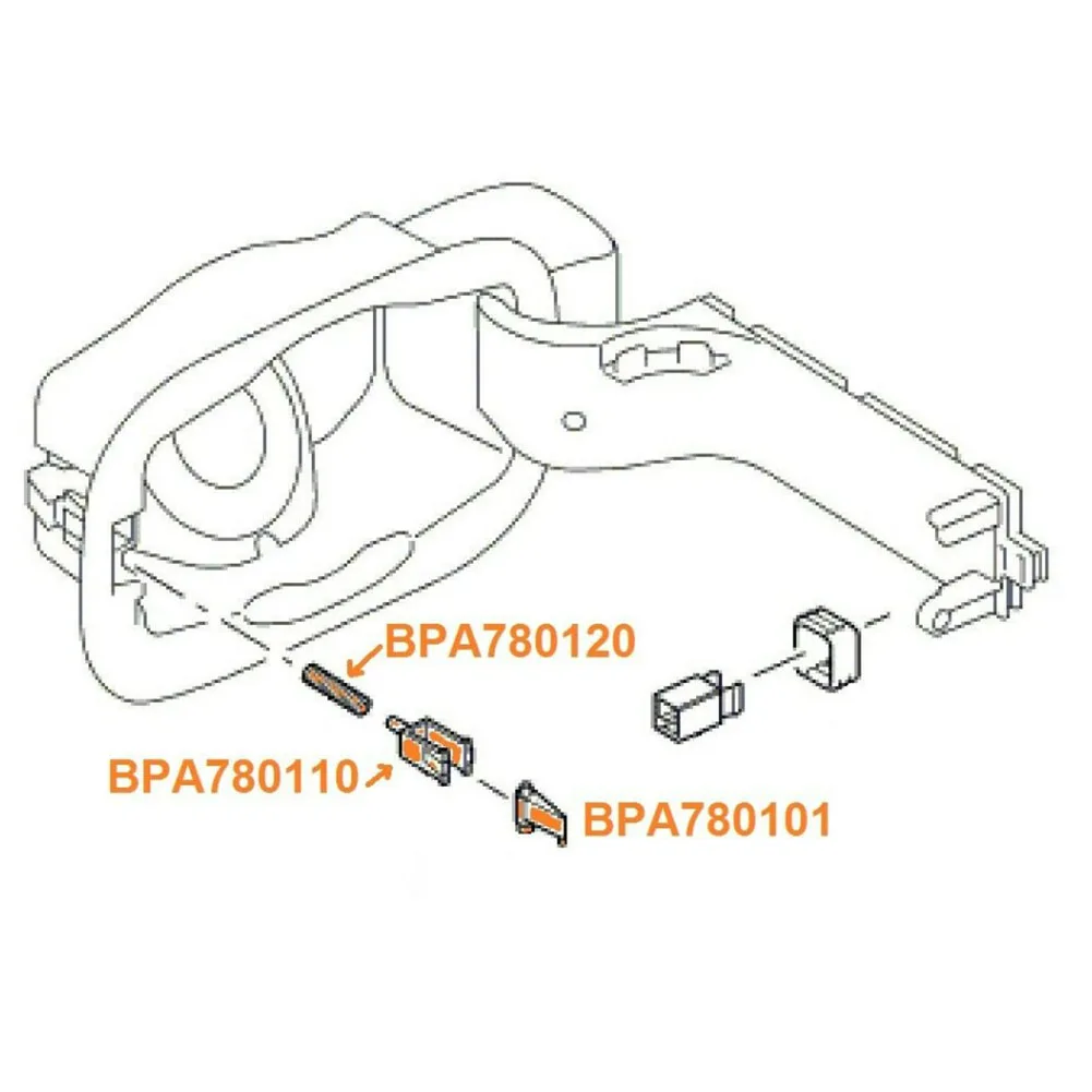 1 Satz Auto Kraftstoff klappe Riegel Reparatur satz schwarzer Kunststoff für Entdeckung lr3 lr4 für Range Rover Sport arv780020 bpa780101