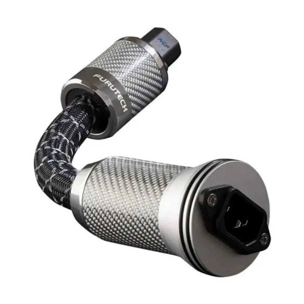 Furutech Flux-50 Ncf Filtro Di Alimentazione 30Cm Nano Crystal Placcatura In Rodio Connettore Ncf Fi-50R Non Magnetico Made In Japan No Box
