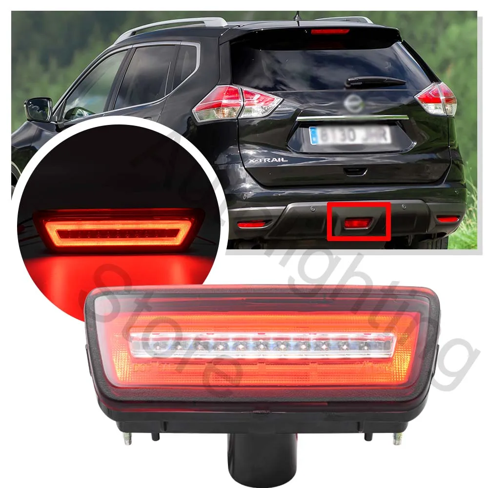 

LED Central Bumper Light For Nissan X-Trail T32 Rogue Juke Murano Tiida Rear Fog Lamp back up light brake light reversing light