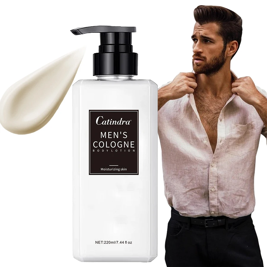 Catindra Men‘s Cologne Body Lotion Moisturizes Skin Smooth Prevent Dryness Roughness Body Lotion Comes with Perfume Flavor 2