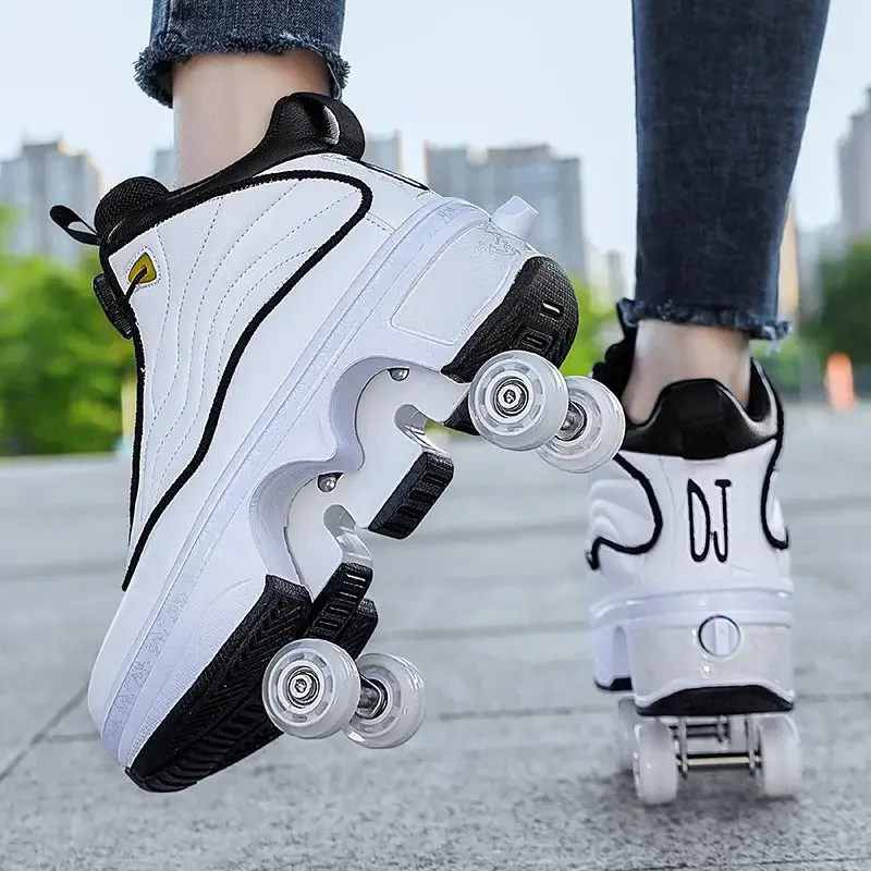 Shoes Roller Quad Chaussure Amovible Roller Shoes Adult Unisex