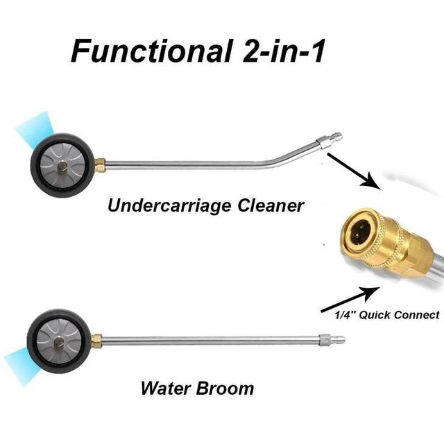 Stainless Steel 15Inch Pressure Washer Undercarriage Cleaner Surface Washer Car