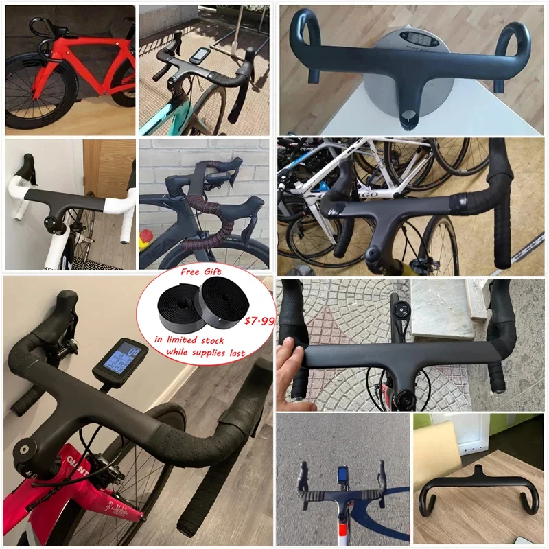 RXL SL 統合ハンドルバーフルカーボンファイバーロードバイクハンドル