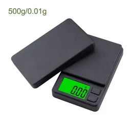 High - Precision Digital Pocket Scale with Backlit LCD - Portable Mini Scale for Food and Jewelry Measurement (0.01g 500g)