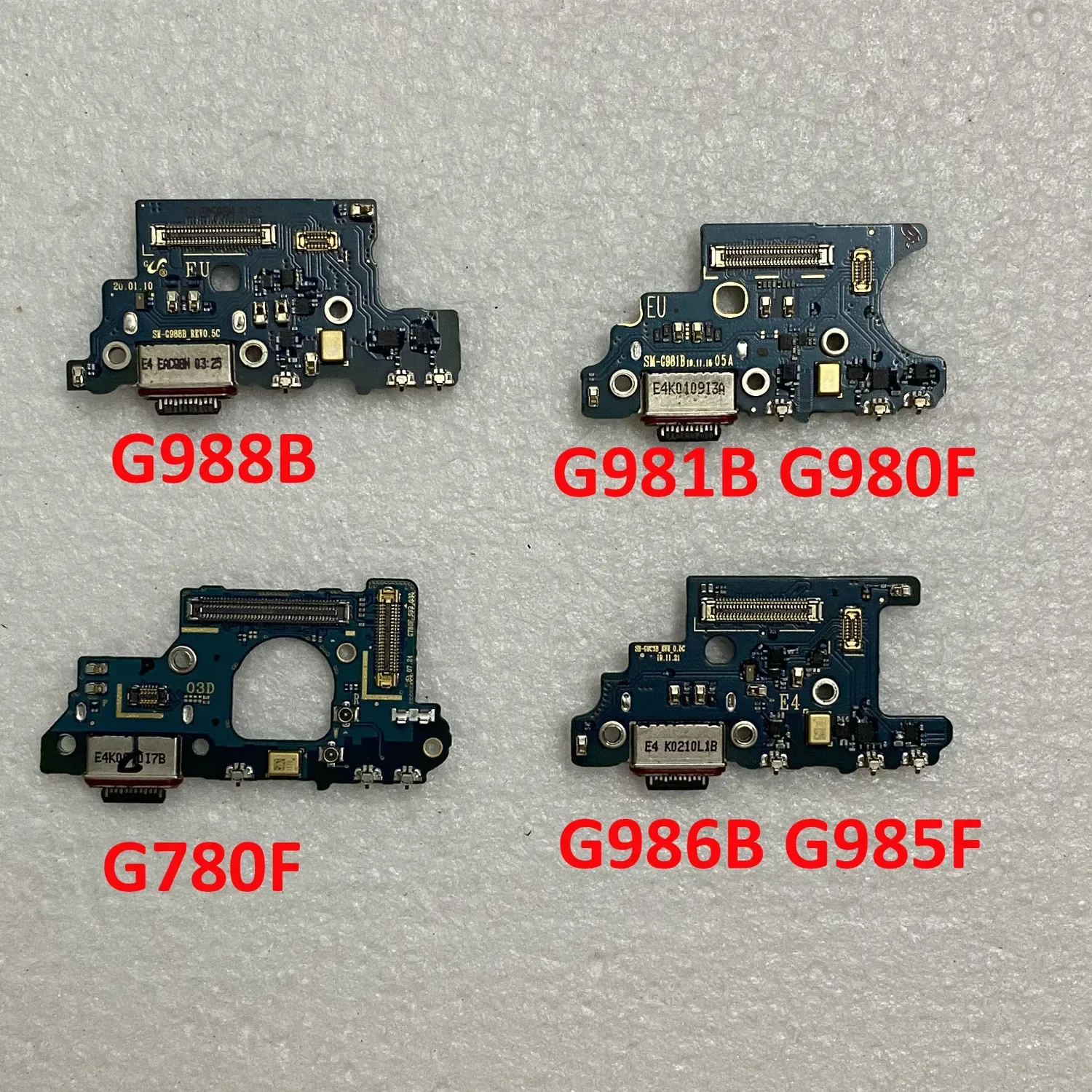 For Samsung Galaxy S20 Plus G981B G981U S20 Ultra G988B G986B G985F G988U G986U FE G780G G781B USB Connector Dock Charging Board cell phone parts