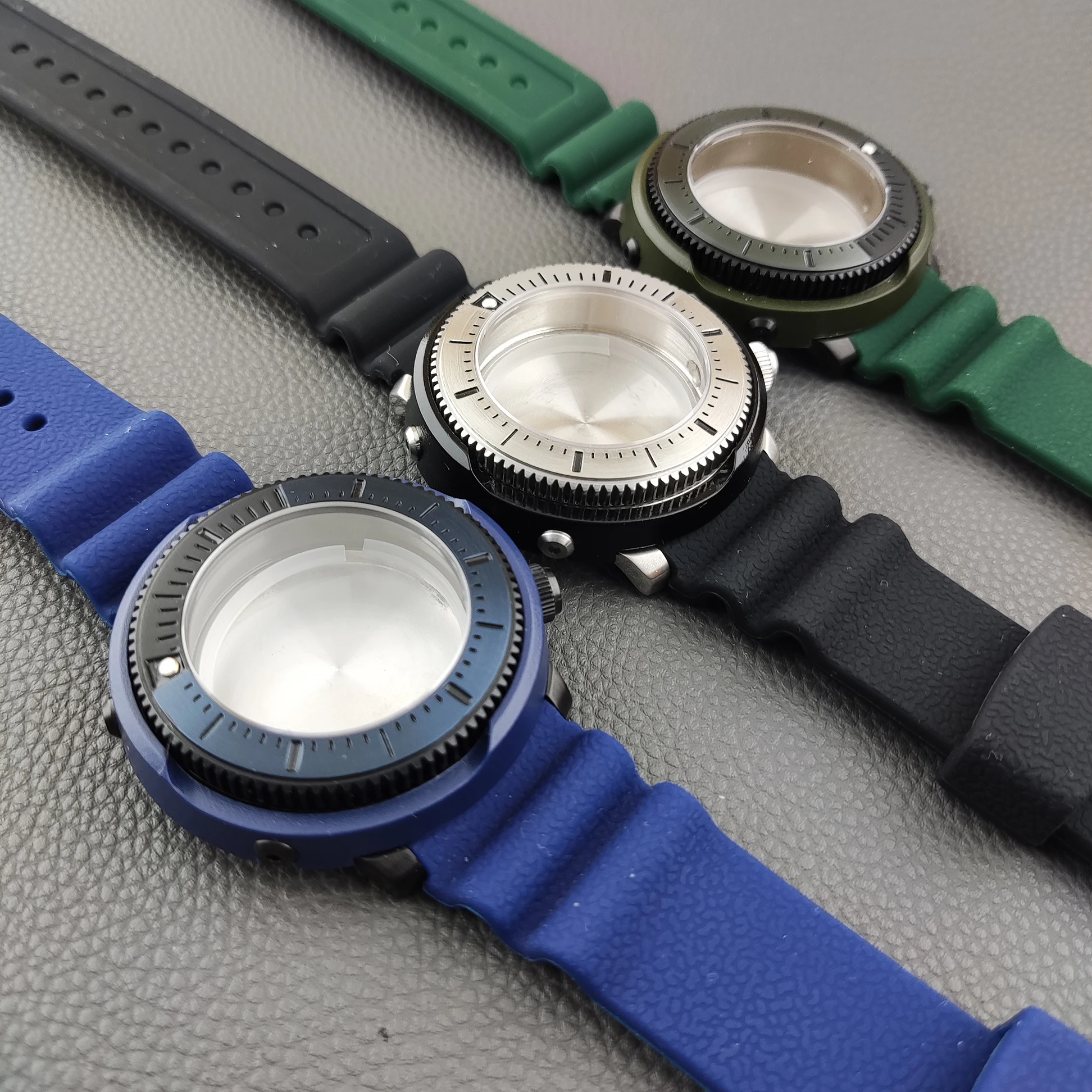 Cassa Dell'Orologio In Scatola Di Tonno Modificata Adatta Al Movimento Nh35 Nh36 Per Seiko Monster Tonno Marinemaster Vertex Sne537J1 Sne535J1 Sne533J