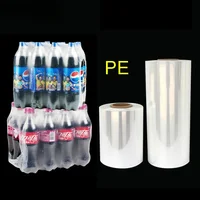 PE Heat Shrinkable Film Cylindrical Film Plastic Packaging Film Open At Both Ends Beverage Beer Mineral Water Cola Can Packaging 1