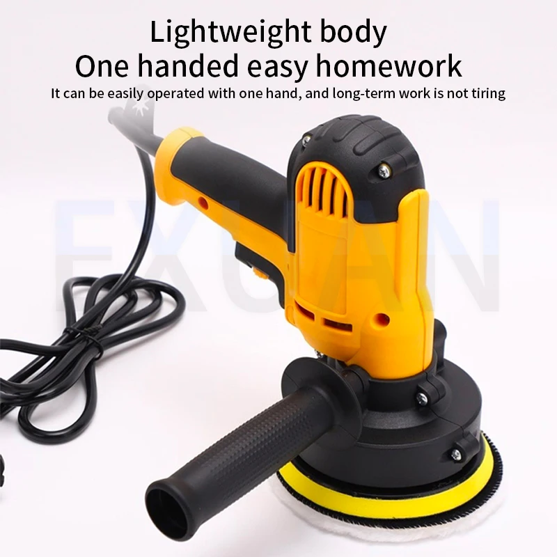 Car polishing machine 700W adjustable speed for scratch repair wax coating
