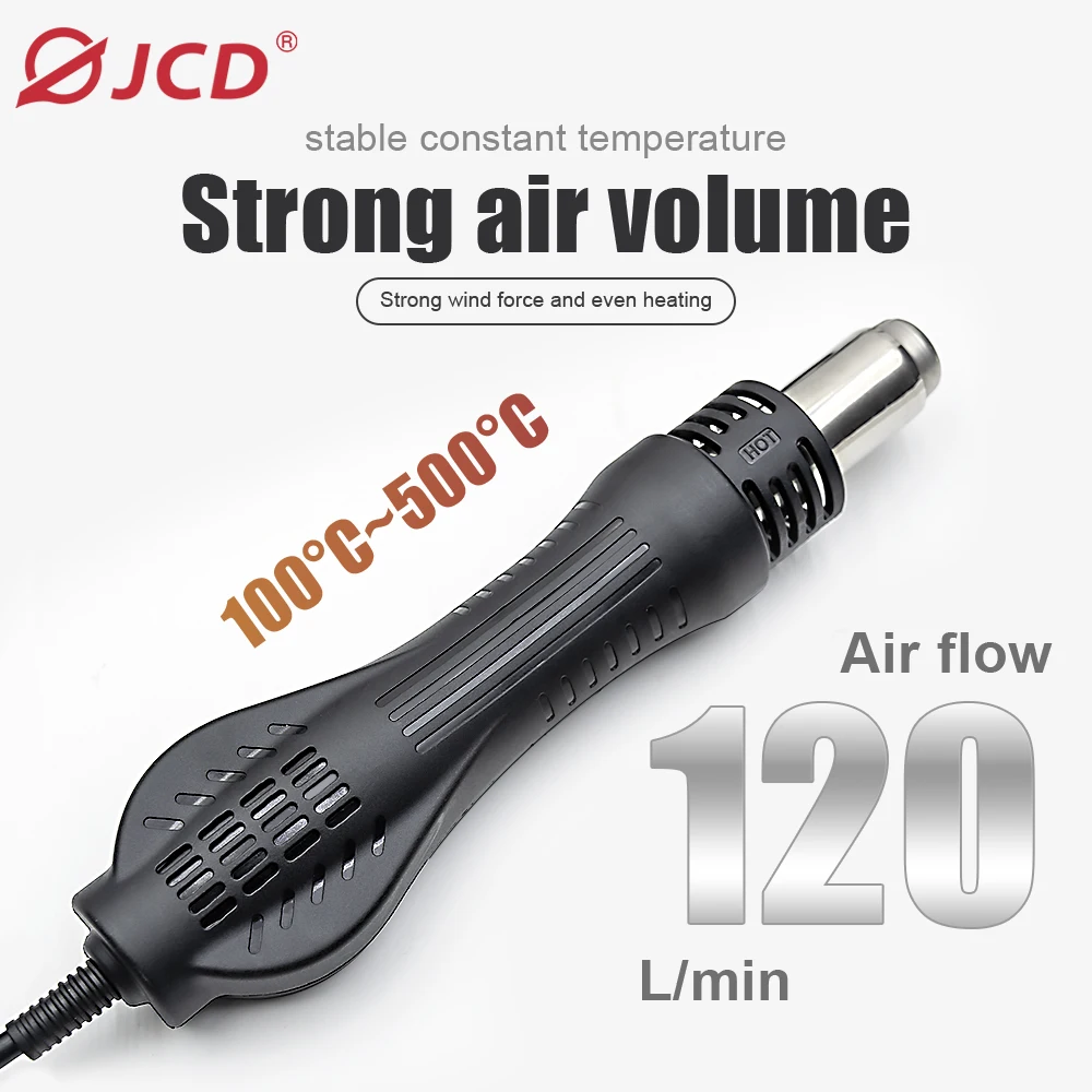 JCD 8586D Soldering station 2-in-1 Hot Air Gun Soldering Iron Adjustable Temperature LED Electronic BGA IC Welding Repair Tool 3
