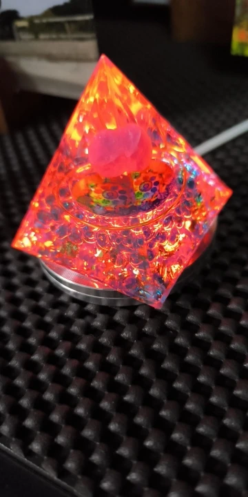 Natural Amethyst Orgonite Energy Pyramid: A Healing Crystal photo review