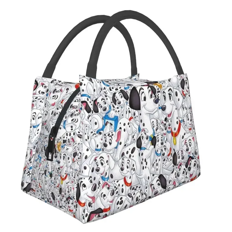 

Dalmatian Resuable Lunch Boxes Women Multifunction Dalmatians Dog Cooler Thermal Food Insulated Lunch Bag Work Pinic Container