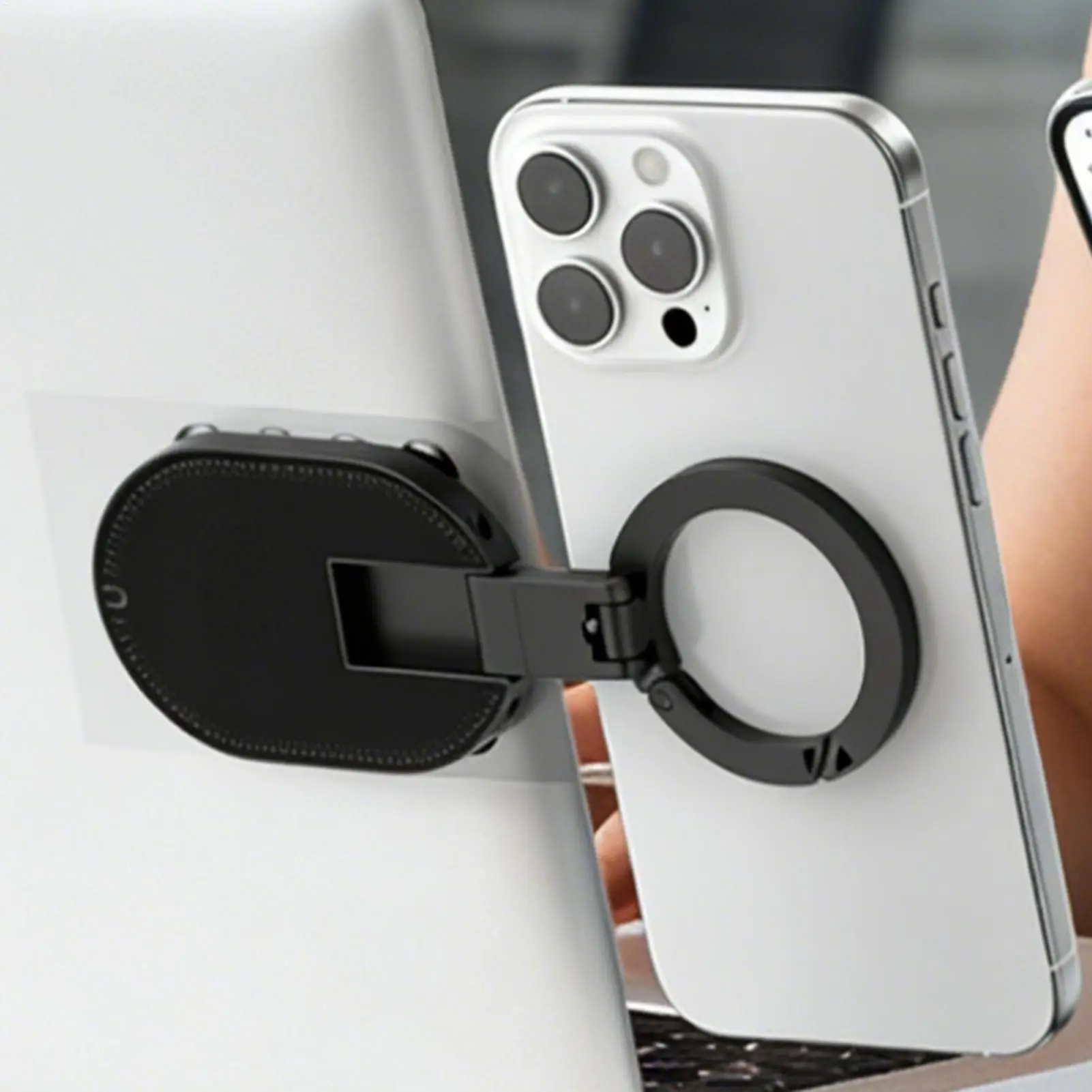 Universal Magnetic Phone Mount with 360° Adjustable Suction Cup for Car, Home, Travel, and Gym