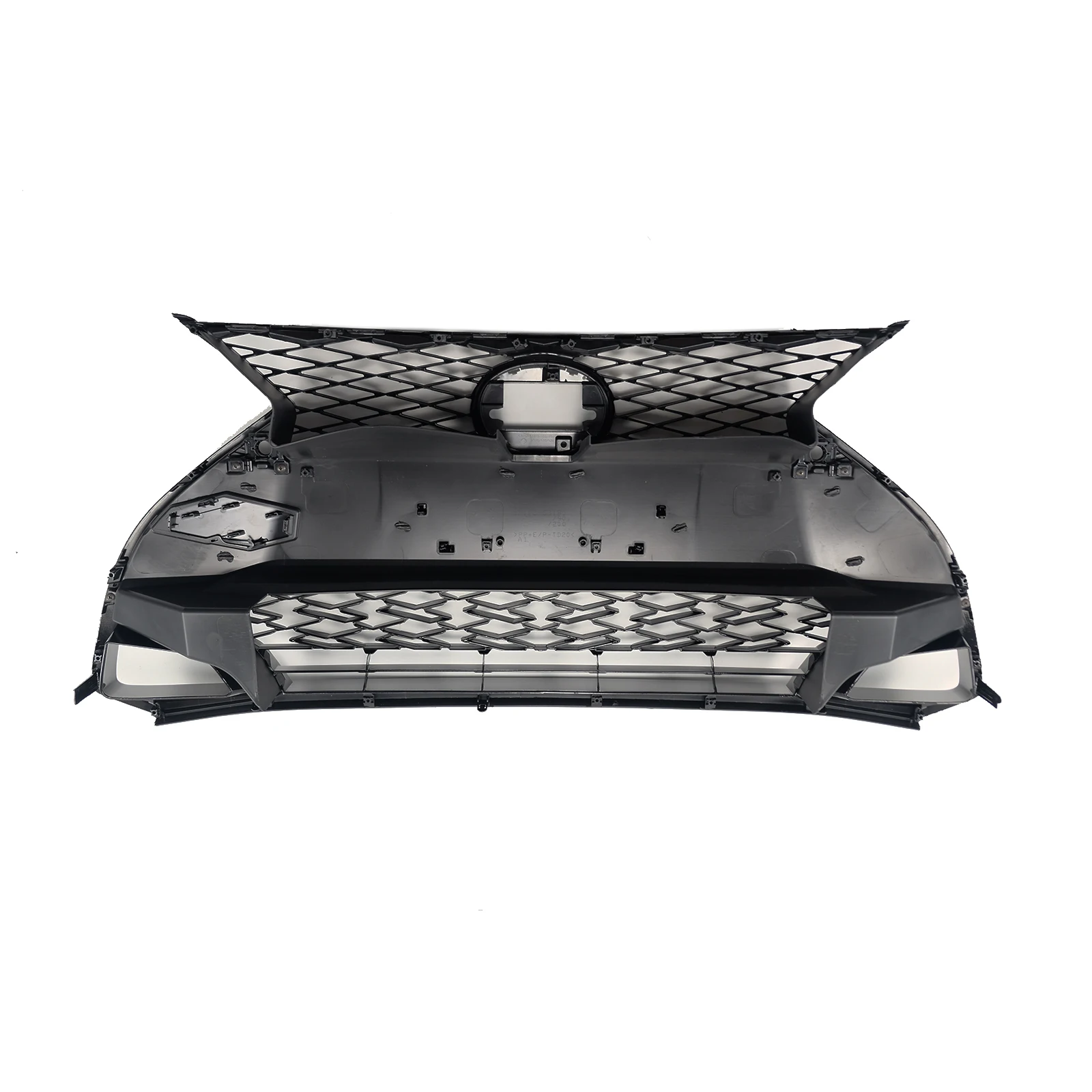 Lexus is300 F Sport is350 is500 2021-2024 자동차 전면 그릴 어셈블리 그릴 및 안개등 커버, 카메라 구멍이 없는 광택 블랙