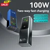 PD100W 30000mAh Large Capacity Power Bank Two-way Fast Charging Portable Powerbank Laptop External Spare Battery for Macbook 2