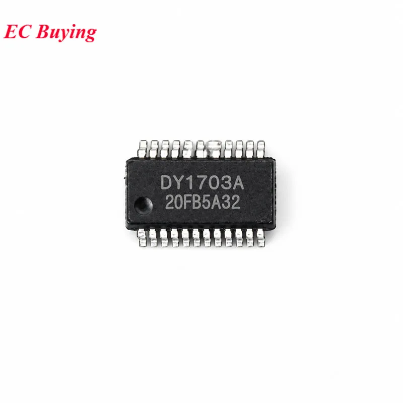 5 teile/los DY1703A DY1703 Chip Serial Port Ausgelöst IO Trigger Stimme Wiedergabe IC Controller Neue Original