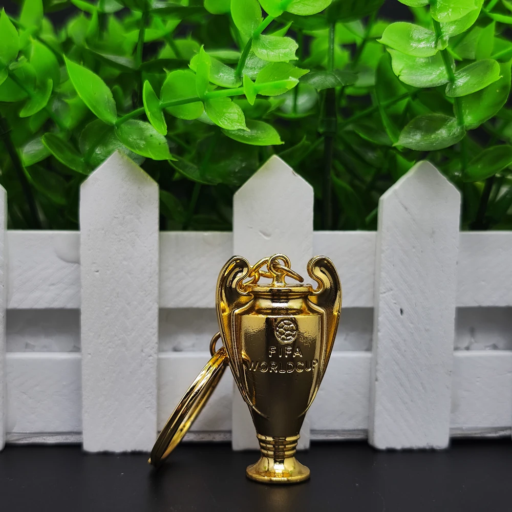 Metal Keychain Simulation Trophy Keychain Champions League Cup