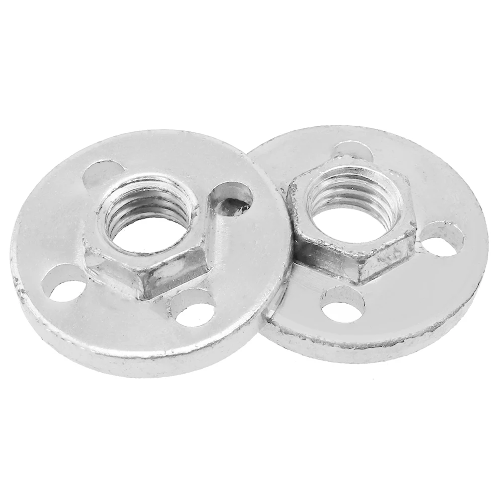 2pcs Metal Angle Grinder Pressure Plate Cover Hexagon Nut Fitting Tool For Type 100 Angle Grinder/polisher Power Tool Accessory