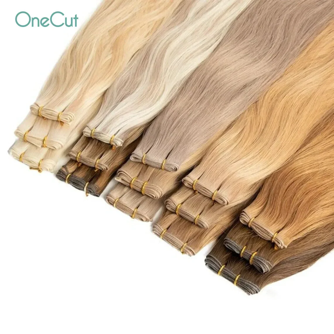 Straight Brazilian Genius Weft Natural Human Hair Bundles Double Drawn Invisible Human Hair Weaves 100G Women 14&ldquo;-28&lsquo;&rsquo;