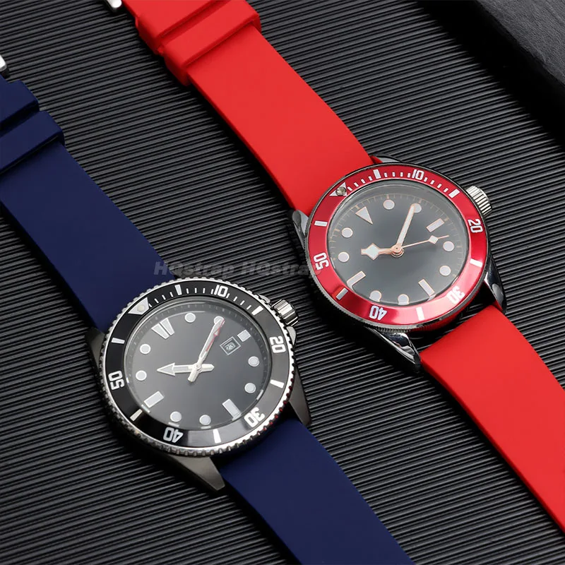 Durable Silicone Waterproof Watch Strap with Quick Release - Versatile Sizes