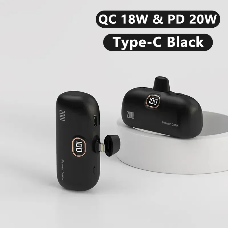 1pcs Black Type-C
