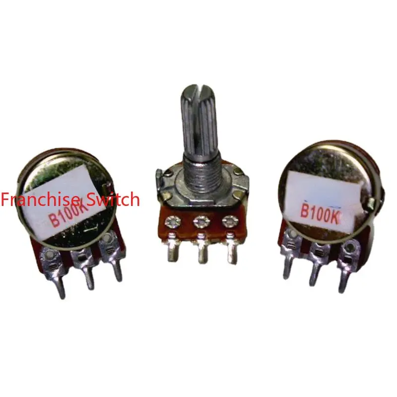 

10PCS Single Potentiometer WH148-1A 10K Shaft Length 15MM 20MM 250K