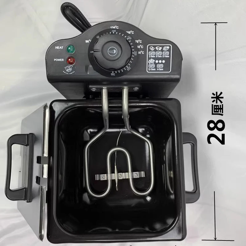 220V electric fryer, 3L French fries, oil hot pot, fried chicken grill, adjustable constant temperature oven