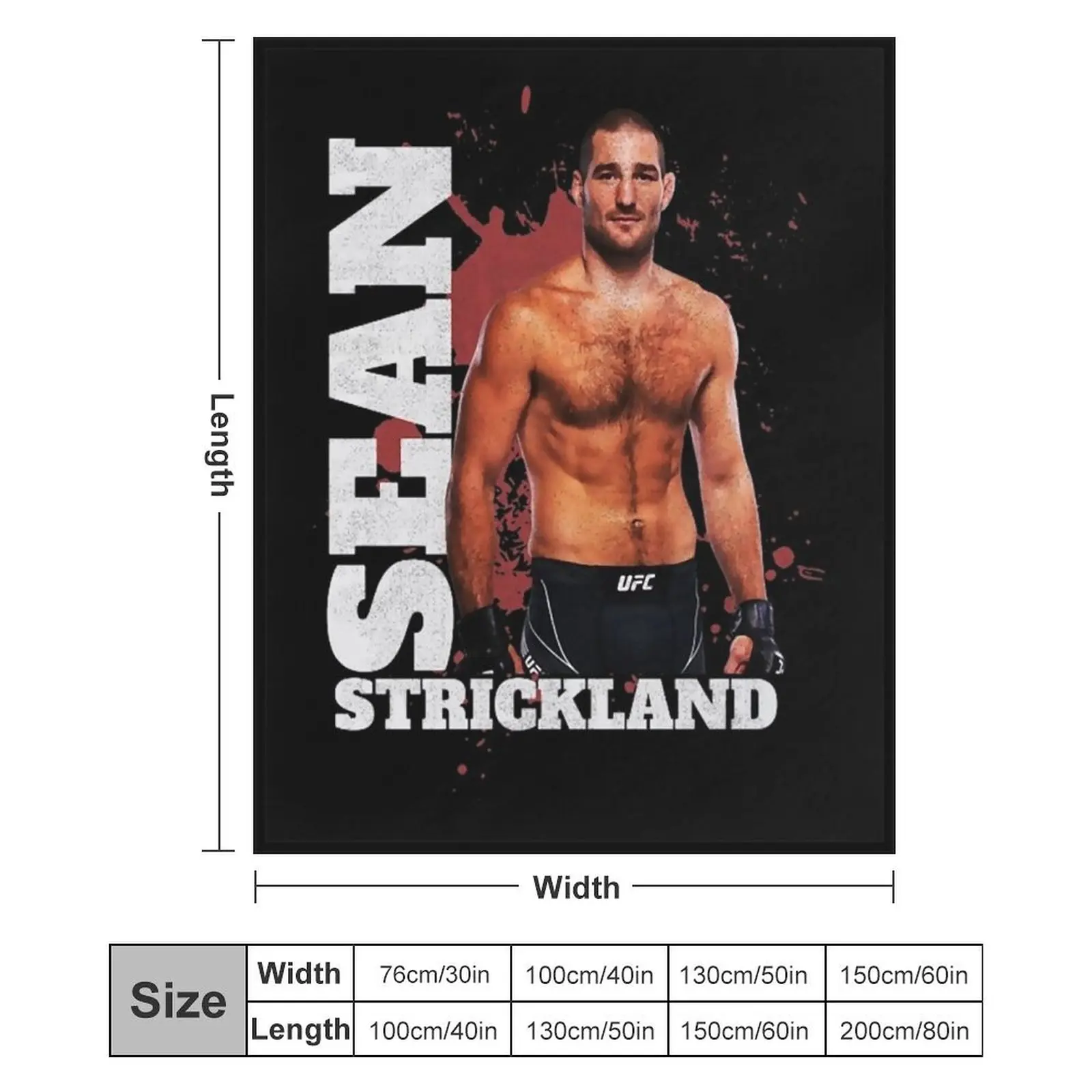 sean strickland Fighter Throw Blanket anime for babies Blankets 6