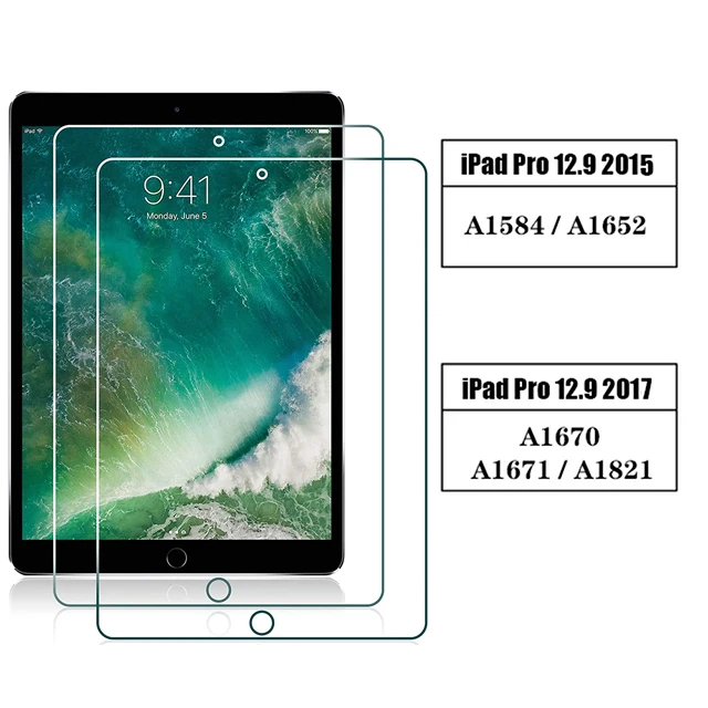 9H Tempered Glass For Apple iPad Air Pro Mini 1 2 3 4 5 6 7 8 9 7.9 9.7 10.2 10.5 11 12.9 2021 2020 Screen Protector Tablet Film android tablet with keyboard Tablet Accessories