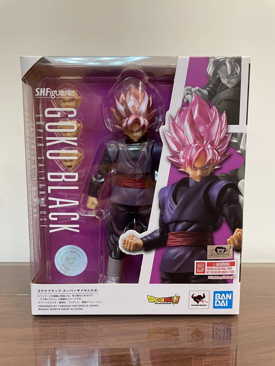 В наличии Оригинальные BANDAI DBZ SSJ SHF супер Роза Wukong Goku Zamasu экшн-фигурки игрушечные