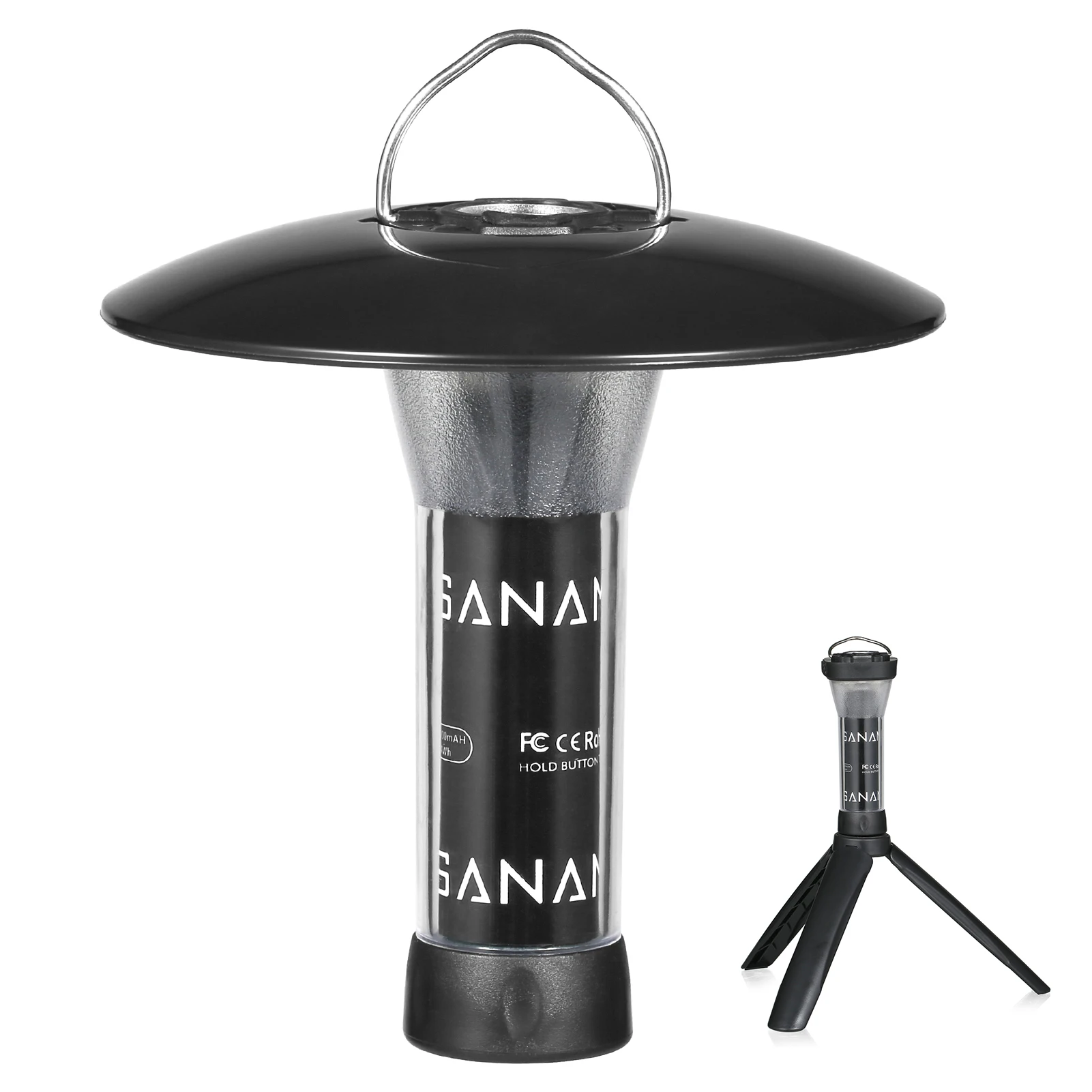 

USB Rechargeable Flashlight Waterproof Camping Tent Light Magnetic Work Light with Tripod for Outdoor Camping Emergency